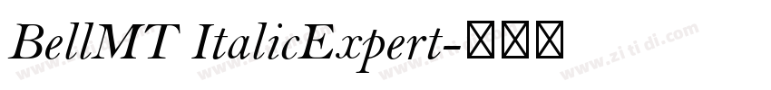BellMT ItalicExpert字体转换